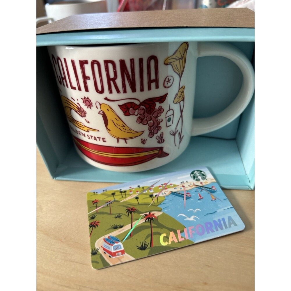 Starbucks Been There Series Collection 14 oz CALIFORNIA The Golden State Mug NEW